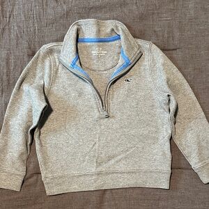 Vineyard Vines Gray Quarter-Zip Pullover